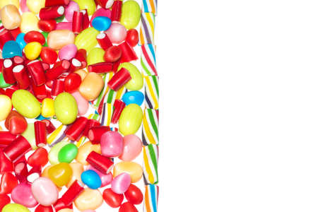 Group of jelly beans with space to insert textの写真素材