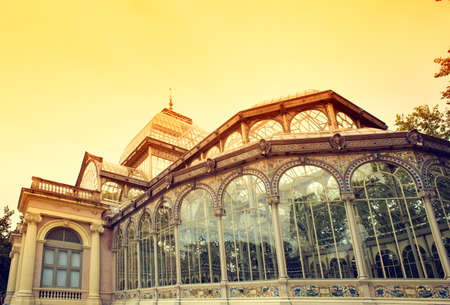 Crystal Palace in Retiro park, Madridのeditorial素材