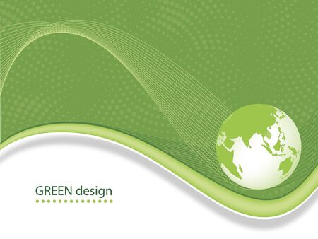 Abstract Business Green Designのイラスト素材