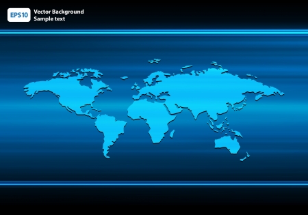 Glowing World Map illustrationのイラスト素材
