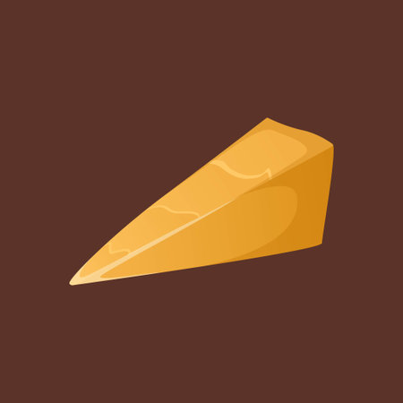 Piece of hard cheese. Vector illustration. Parmesan in a realistic style. Ideal for posters and banner, menu of cafe and shopsのイラスト素材