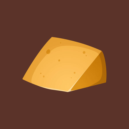 Piece of hard fine cheese. Vector illustration. Cheddar in a realistic style. Ideal for posters and banner, menu of cafe and shopsのイラスト素材