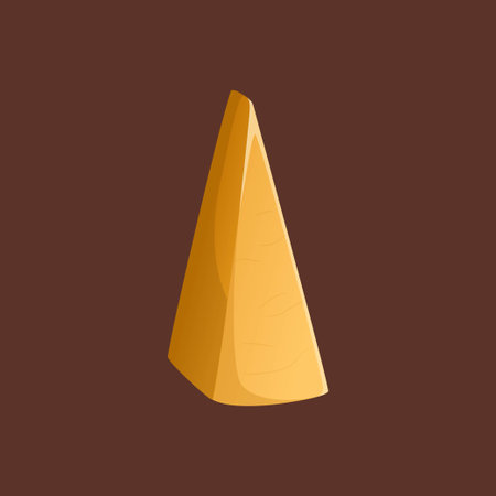 Piece of hard cheese. Vector illustration. Parmesan in a realistic style. Ideal for posters and banner, menu of cafe and shopsのイラスト素材