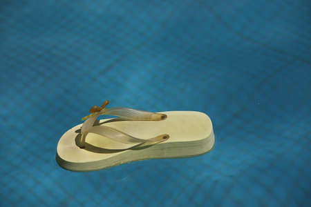 sandal in the water pool