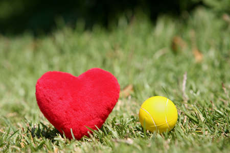 i love tennis landscapeの写真素材