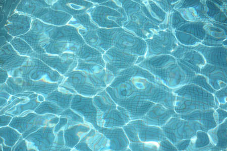 blue water in the pool