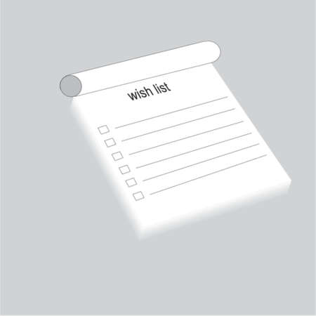 wish listのイラスト素材