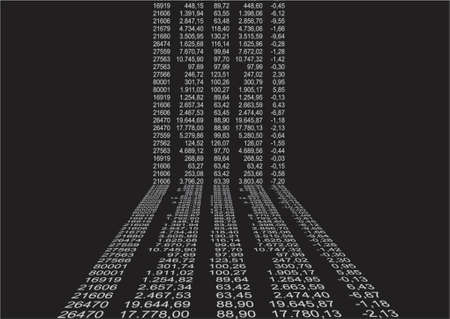 background with financial data in perspectiveのイラスト素材