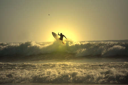 sunset surfer