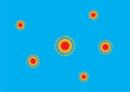 background sun in the center