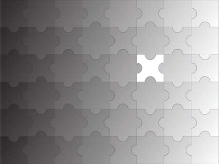 puzzle incomplete gradientのイラスト素材