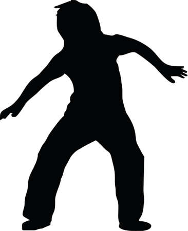 girl silhuetteのイラスト素材