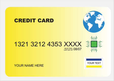 illustration of a secure credit cardのイラスト素材