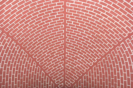 background made of red bricksの写真素材