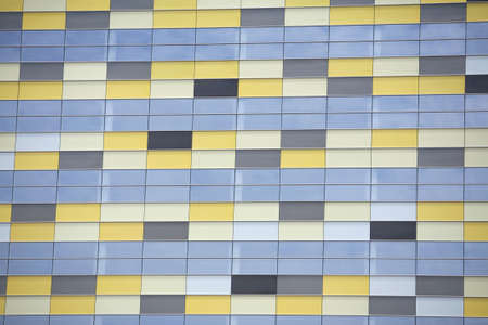 building with a glass patternの写真素材