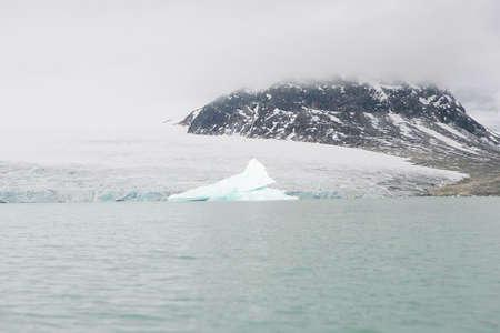 view of Jostedalsbreen glacier in norwayの写真素材