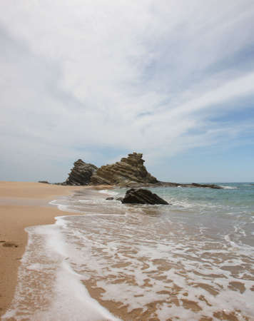 panorama of a beautiful beachの写真素材