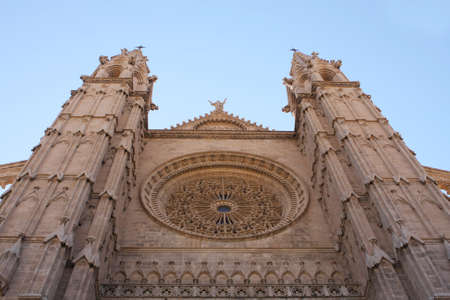 Facade of Cathedral, Palma de Majorcaの写真素材