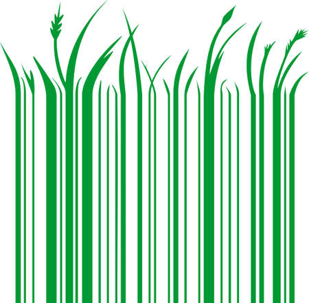 illustration of a green barcodeのイラスト素材