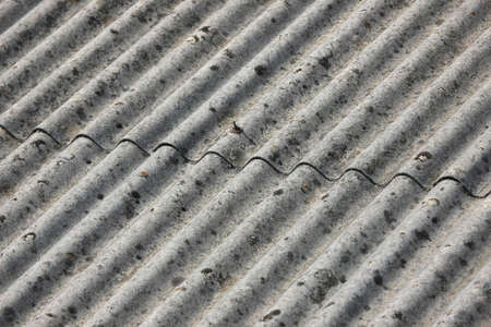close up of an old roof-top の写真素材