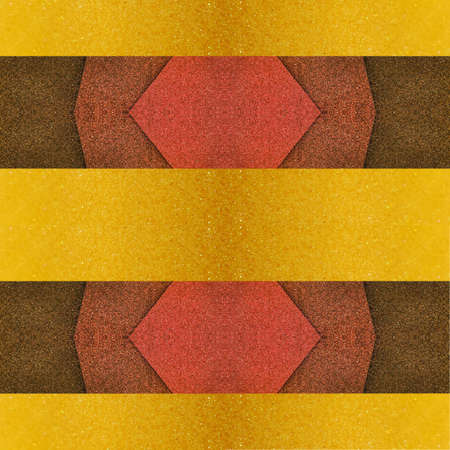 abstract design with foamy cuts in yellow, orange and brown colors, background and texture
