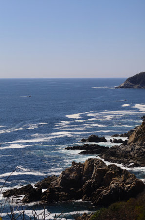 Tropical landscape in the Huatulco Bays Ecological Reserve