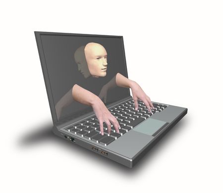The stylized artificial intellect is shown on the image.