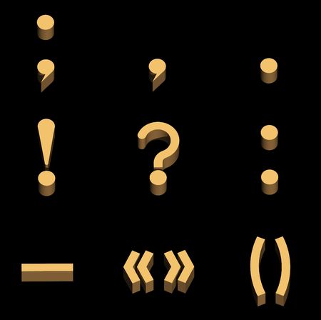 Signs on a punctuation are shown on the image.