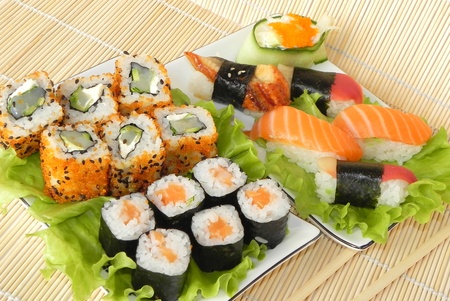 Dishes of Japanese cuisine are shown in the picture.の写真素材