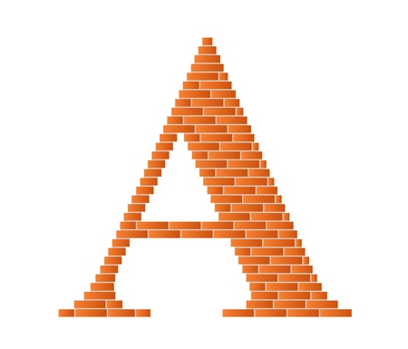 The letter A is shown in the picture.のイラスト素材