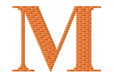 The letter M is shown in the picture.のイラスト素材