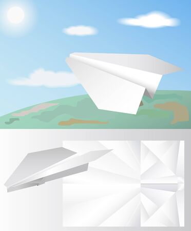 The toy airplane is shown in the picture.のイラスト素材
