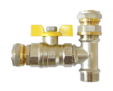 Plumbing is shown in the picture の写真素材