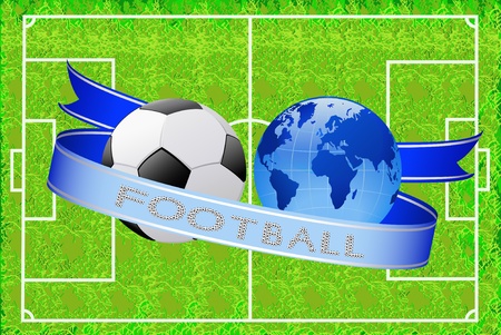 The attributes of world football are shown on the image のイラスト素材