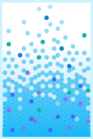 Abstract background of hexagons is shown in the image.のイラスト素材