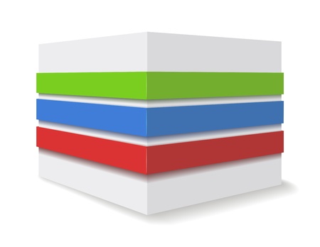 Curbstone and multicolored stripes.のイラスト素材