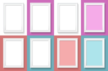 Frames are on the different backgrounds.のイラスト素材