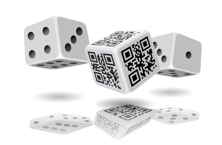 Different cubes are on the white background のイラスト素材