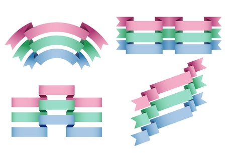 Set of banners on the white background.のイラスト素材