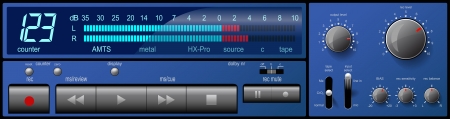 Musical control panel.のイラスト素材