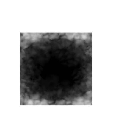 Smoke or fog illustration isolated on black background, smog or fog.のイラスト素材