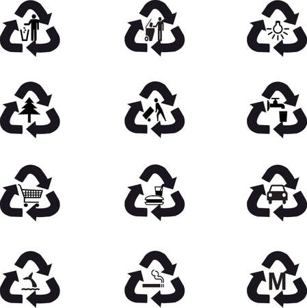 Ecologic Pictogram のイラスト素材