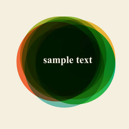 Abstract colorfull circles isolated on white backgroundのイラスト素材