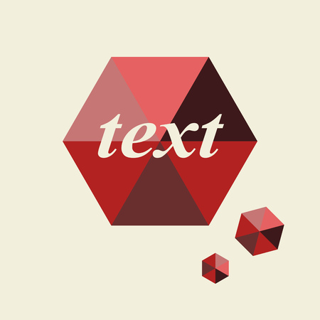Red text background, shapeのイラスト素材