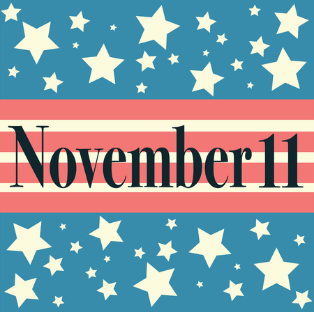 Veterans Day Embleme. November 11. Patriotsのイラスト素材