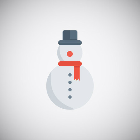 Snowman icon isolated on white backgroundのイラスト素材