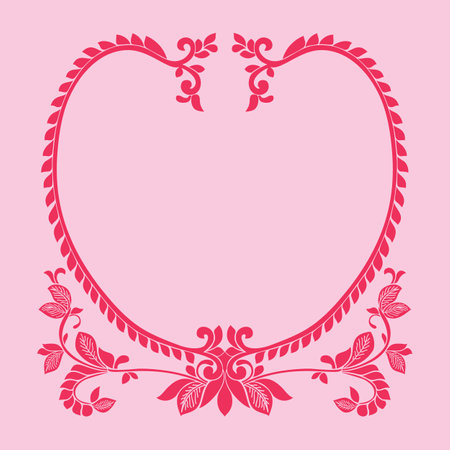 Romantic, heart modern leaf motif with a vintage feel. Seamless pattern. Great for gift cards, scrap booking, gift wrap, product design projects. Surface pattern design - Vectorのイラスト素材