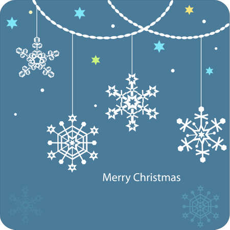 Snowflakes Christmas setのイラスト素材