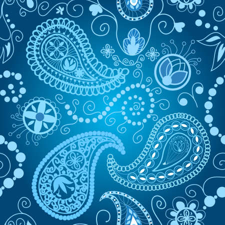 Seamless paisley pattern for your background designのイラスト素材