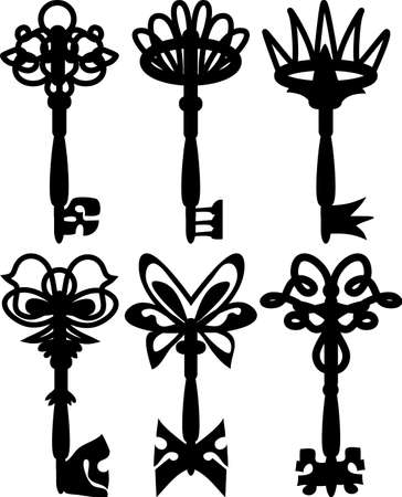 Set of clues in retro style for designのイラスト素材